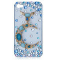 Bling Blue Moon crystal cases covers for iPhone 4G