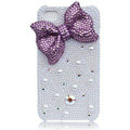 Bling Bowknot Love Pearl cases skin for iPhone 4G