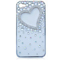 Bling Heart crystal cases covers for iPhone 4G
