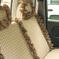 Auto Car Front Rear Seat Covers Cushion - Brown EB005