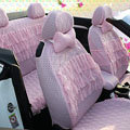 Auto Car Front Rear Seat Covers - Pink EB003