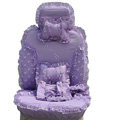 Bud silk Lace Car Seat Covers sets - Purple EB003