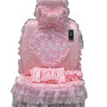 Bud silk Lace Satins Car Seat Covers sets - Pink