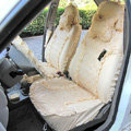 Bud silk Lace Satins Car Seat Covers sets - Yellow