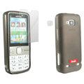 IMAK Ultra-thin Scrub Transparency cases covers for Nokia C5-00 - Gray(+Protector Screen )