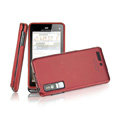 IMAK Slim Scrub Silicone hard cases Covers for Motorola Driod 3 XT883 - Red