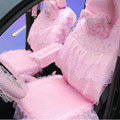 Car Seat Covers Bud silk Lace - Pink