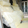 Universal Car Seat Covers Bud silk Lace - Yellow EB001
