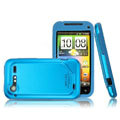 IMAK Slim Scrub Silicone hard cases Covers for HTC S710e Incredible S G11 - Blue