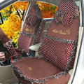 Fascinating Polka Dot Universal Car Seat Covers Plush fabrics - Espresso