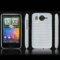 IMAK Slim Scrub Mesh Silicone Hard Cases Covers For HTC DHD Inspire 4G A9192 - White