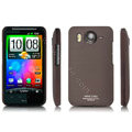 IMAK Slim Scrub Silicone hard cases Covers for HTC DHD Inspire 4G A9192 - Brown