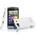 IMAK Slim Scrub Silicone hard cases Covers for HTC Salsa C510e G15 - White