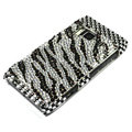 Bling Zebra Crystals Hard Cases Covers For Nokia N8 - Black