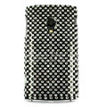 Bling Crystals Hard Cases Covers For Sony Ericsson X10i - Black