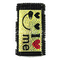 Bling Crystals Hard Cases Covers For Sony Ericsson X10i - Yellow