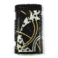 Bling Diamond Crystals Hard Cases Covers For Sony Ericsson X10i - Black