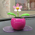 Flip Flap Solar apple Flower solar swinging flower solar toy gift car accessories - Rose