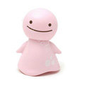 Cute Shake head doll Solar Smiling angel shook his head doll Car decoration - Pink