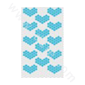 Bling Heart-shaped crystal cases covers for your mobile phone model - Sky blue