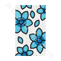 Flower bling crystal cases skin for your mobile phone model - Blue