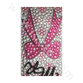 Bowknot bling crystal cases covers for your mobile phone model - Pink EB002