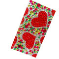 Two heart bling crystal cases skin for your mobile phone model - Red
