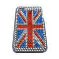 British flag bling crystal Hard Cases Covers for iPhone 4G - Red