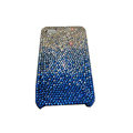 Bling covers Point diamond crystal cases for iPhone 4G - Blue