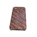 Bling covers Zebra diamond crystal cases for iPhone 4G - Pink