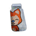Luxury Bling Holster covers Ali Cat diamond crystal cases for iPhone 4G - Yellow