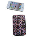 Luxury Bling Holster covers All Point diamond crystal cases for iPhone 4G - Black