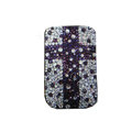 Luxury Bling Holster covers Cross diamond crystal cases for iPhone 4G - Purple