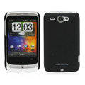 Nillkin scrub hard skin cases covers for HTC Wildfire A3333 G8 - Black