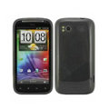 Nillkin high transparency silicone cases covers for HTC Sensation G14 Z710e - Black