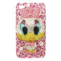 Bling S-warovski Ugly Duckling crystals diamond cases covers for iPhone 4G - Pink