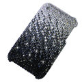 Bling crystals diamonds cases covers for iPhone 3G 3GS - Gradient Black