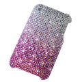 Bling crystals diamonds cases covers for iPhone 3G 3GS - Gradient Pink