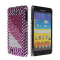 Bling Point crystals diamond cases covers for Samsung Galaxy Note I9220 - Purple