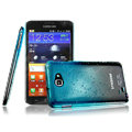 Imak Colorful raindrop cases covers for Samsung Galaxy Note i9220 N7000 - Gradient Blue (Screen protection film)