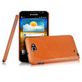 Imak ice cream hard cases covers for Samsung Galaxy Note i9220 N7000 i717 - Orange (Screen protection film)