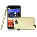 Imak metal shell hard cases covers for Samsung Galaxy Note i9220 N7000 i717 - Gold (Screen protection film)