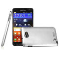 Imak metal shell hard cases covers for Samsung Galaxy Note i9220 N7000 i717 - Silver (Screen protection film)