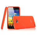 Imak silicone cases covers for Samsung Galaxy Note i9220 N7000 i717 - Orange (Screen protection film)
