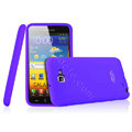 Imak silicone cases covers for Samsung Galaxy Note i9220 N7000 i717 - Purple (Screen protection film)