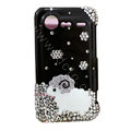 Bling Sheep crystals diamond cases covers for HTC Incredible S S710e G11 - Black