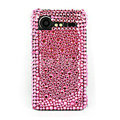 Bling Point crystals cases diamond covers for HTC Incredible S S710e G11 - Pink