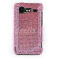 Bling Point crystals cases diamonds covers for HTC Incredible S S710e G11 - Pink