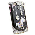 Bling Carousel crystals cases diamond covers for Sony Ericsson Xperia Arc LT15I X12 LT18i - Black