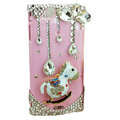 Bling Carousel crystals cases diamond covers for Sony Ericsson Xperia Arc LT15I X12 LT18i - Pink